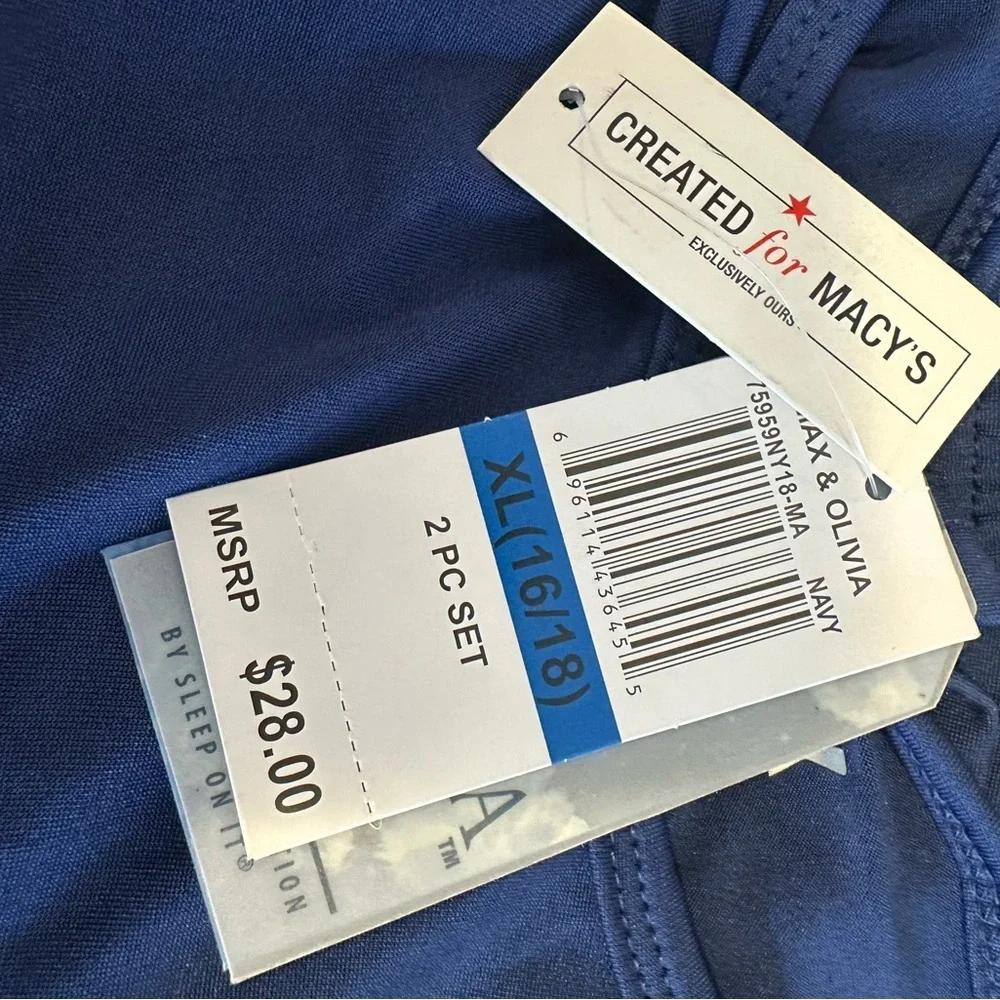 Max & Olivia 2 Piece Sleepwear / Under Garment– Blue – Boys XL (16/1/) – NEW